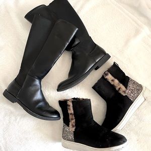 Steve Madden (kids) Size 3 Black Boot Bundle